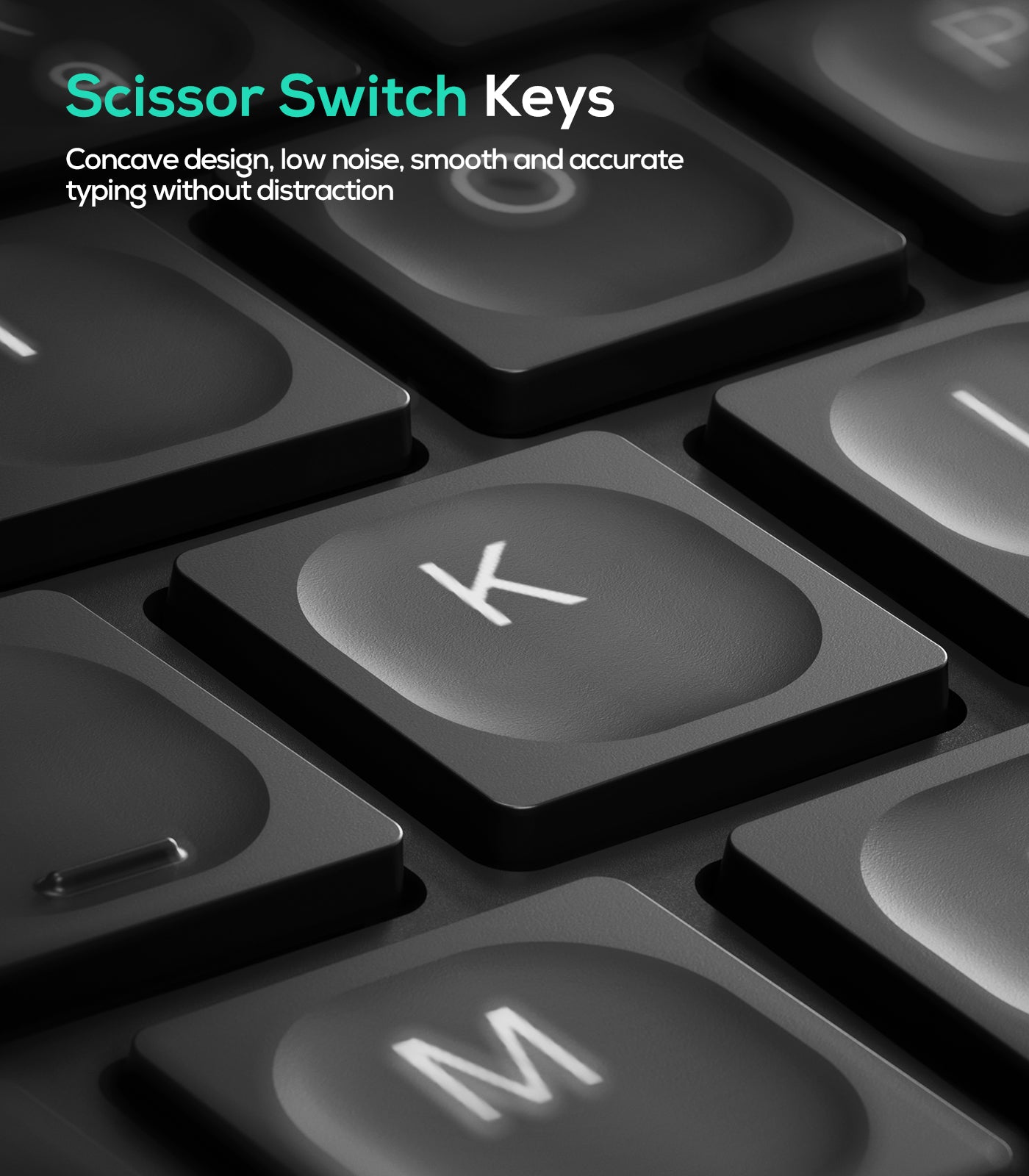 Collection of Nulea RT07B Wireless Ergonomic Keyboard in a gallery layout