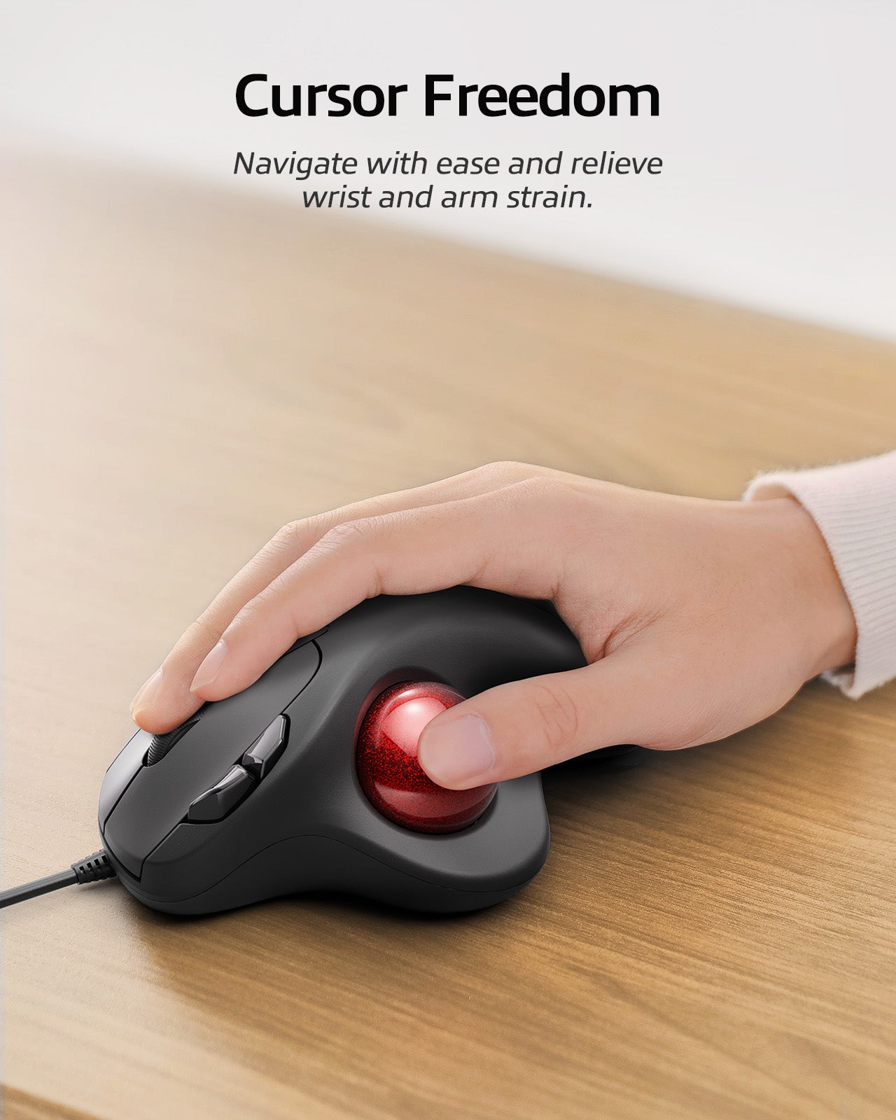 Collection of Nulea M509 Trackball Mouse Wired in a gallery layout