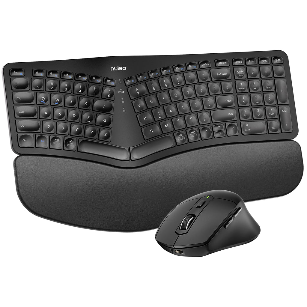 Nulea KM75 Advanced Ergonomic Wireless Keyboard and Mouse Combo