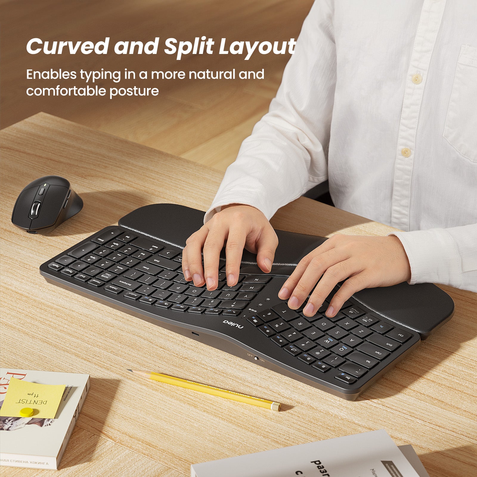 Nulea KM75 Advanced Ergonomic Wireless Keyboard and Mouse Combo – nulea ...