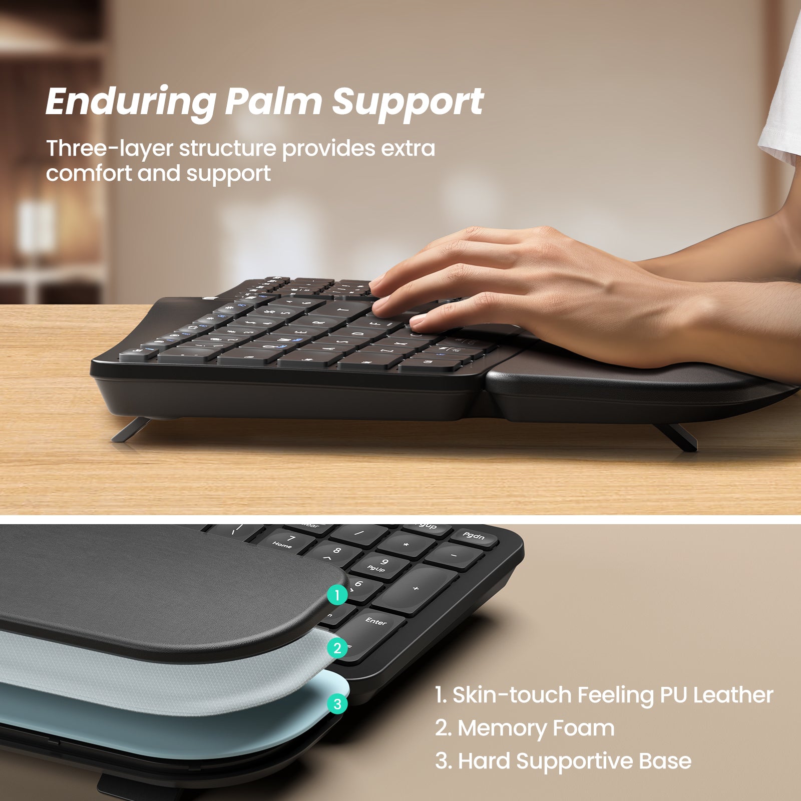 Nulea KM75 Advanced Ergonomic Wireless Keyboard and Mouse Combo – nulea ...