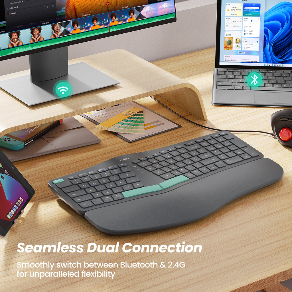 Nulea RT05B Wireless Ergonomic Keyboard – nulea offical