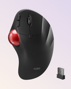 Collection of Nulea M507 Wireless Trackball Mouse in a gallery layout