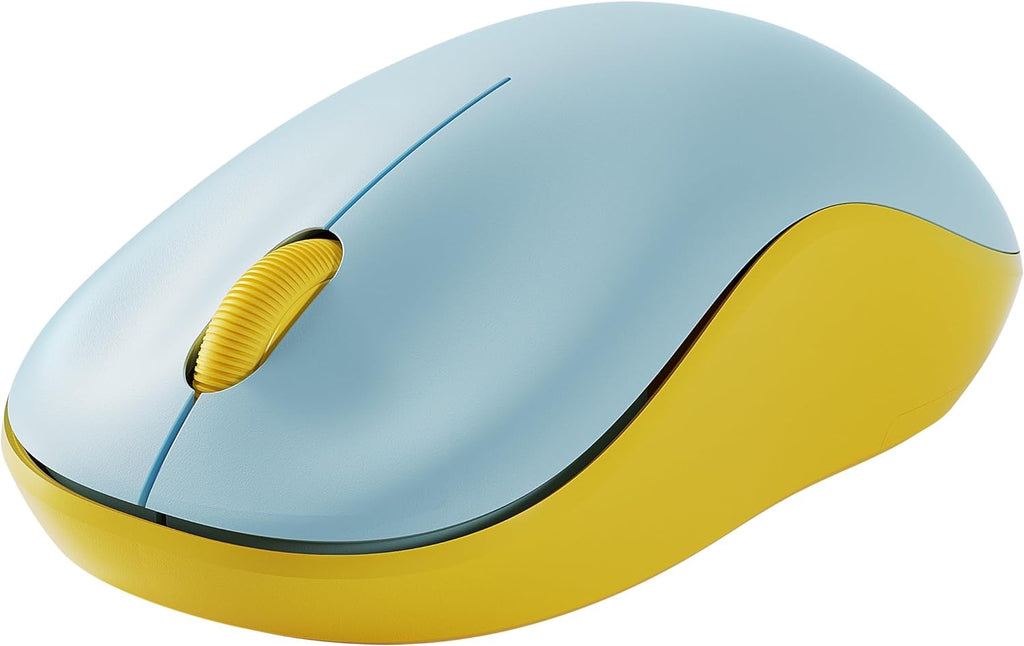 Nulea 2.4G Bluetooth Mouse Dual Mode-Blue Yellow