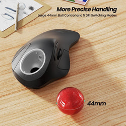 Collection of Nulea M505 Wireless Trackball Mouse-RGB Backlight in a gallery layout