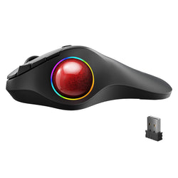 Collection of Nulea M507 Wireless Trackball Mouse in a gallery layout