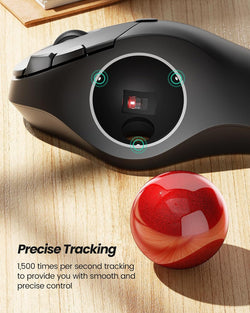 Collection of Nulea M507 Wireless Trackball Mouse in a gallery layout