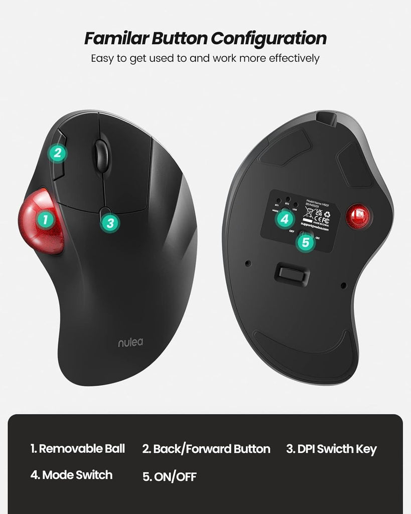 Nulea M507 Wireless Trackball Mouse – nulea offical