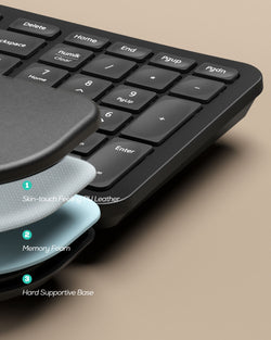 Collection of Nulea KM75 Advanced Ergonomic Wireless Keyboard and Mouse Combo in a gallery layout