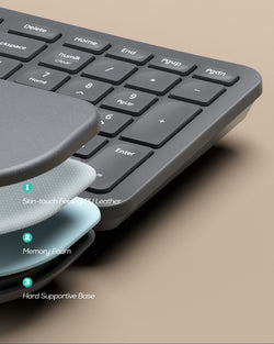 Collection of Nulea KM75 Advanced Ergonomic Wireless Keyboard and Mouse Combo in a gallery layout