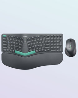 Collection of Nulea KM75 Advanced Ergonomic Wireless Keyboard and Mouse Combo in a gallery layout