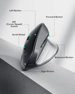 Collection of Nulea M513 Wireless Vertical Mouse in a gallery layout