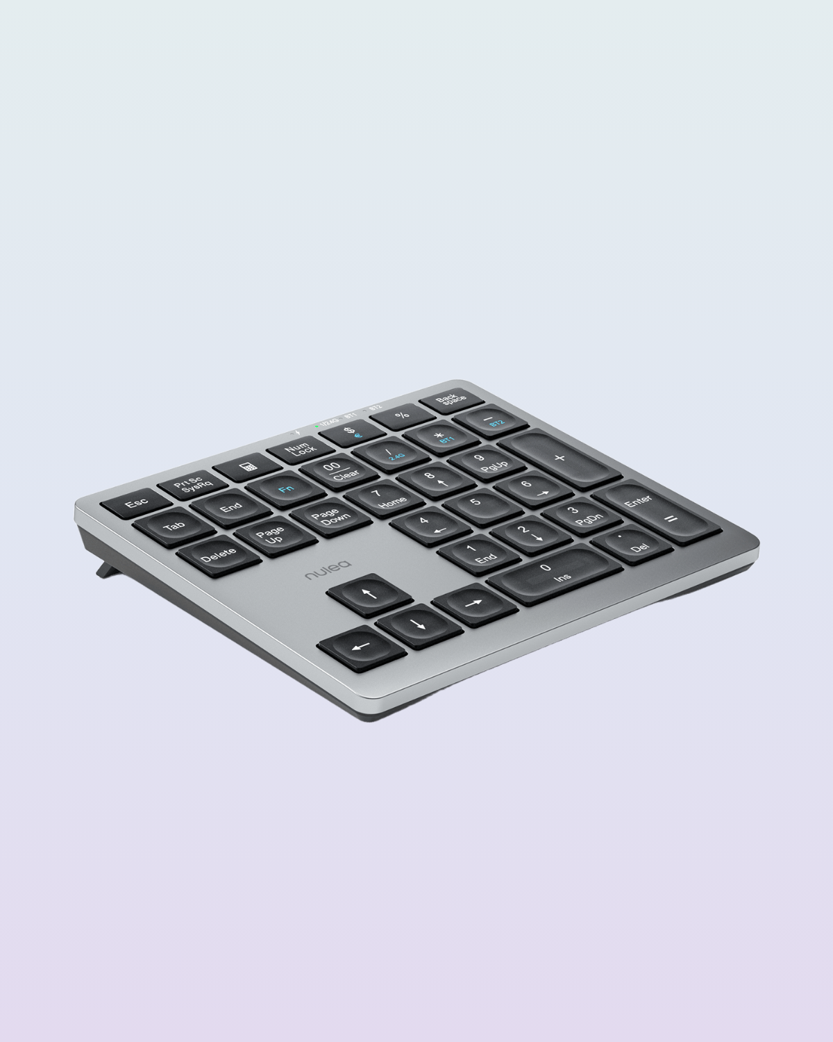Collection of Nulea Wireless Number Pad Bluetooth 5.0 & 2.4G Portable Numeric Keyboard in a gallery layout