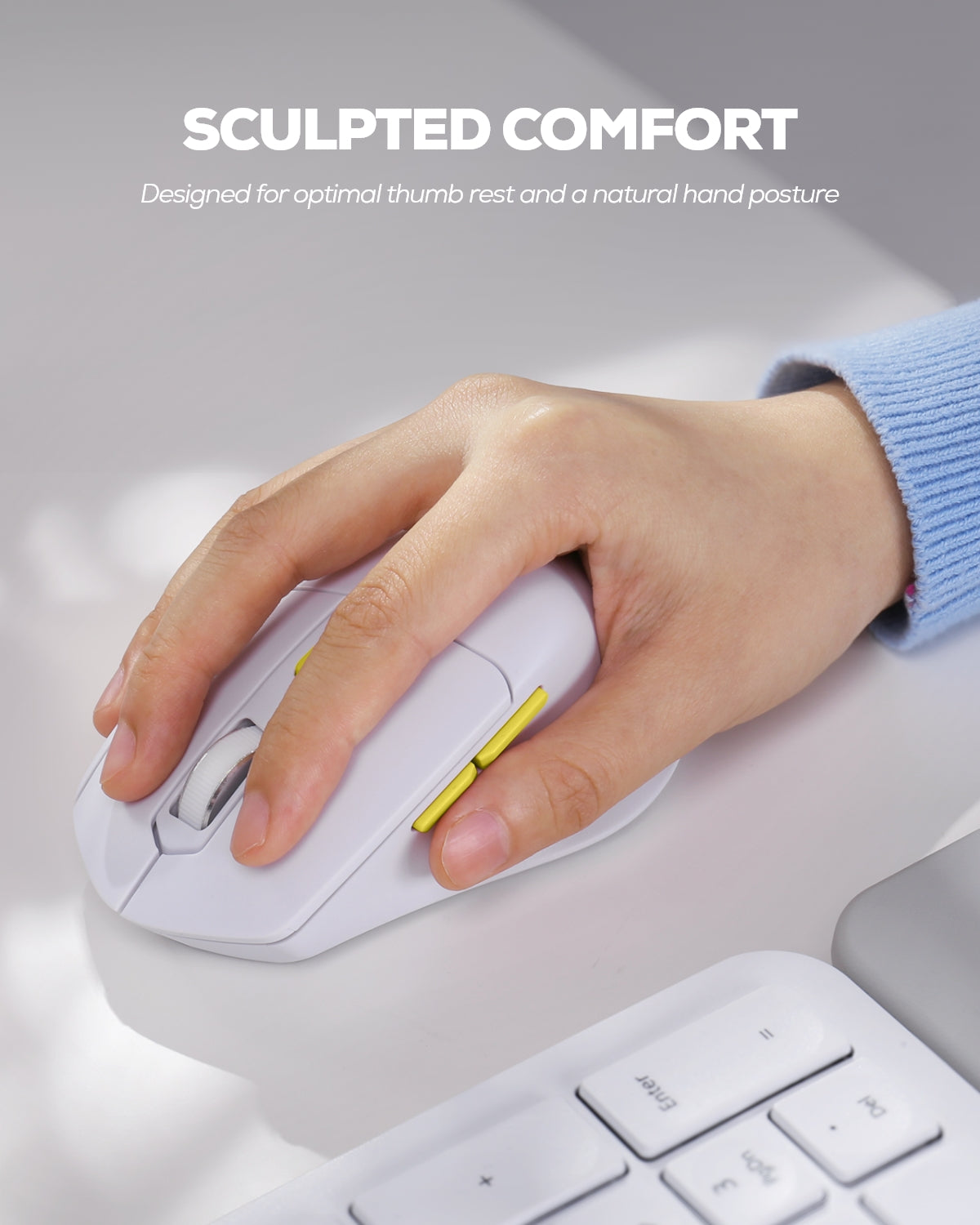 Collection of Nulea KM75 Advanced Wireless Ergonomic Keyboard and Mouse Combo in a gallery layout