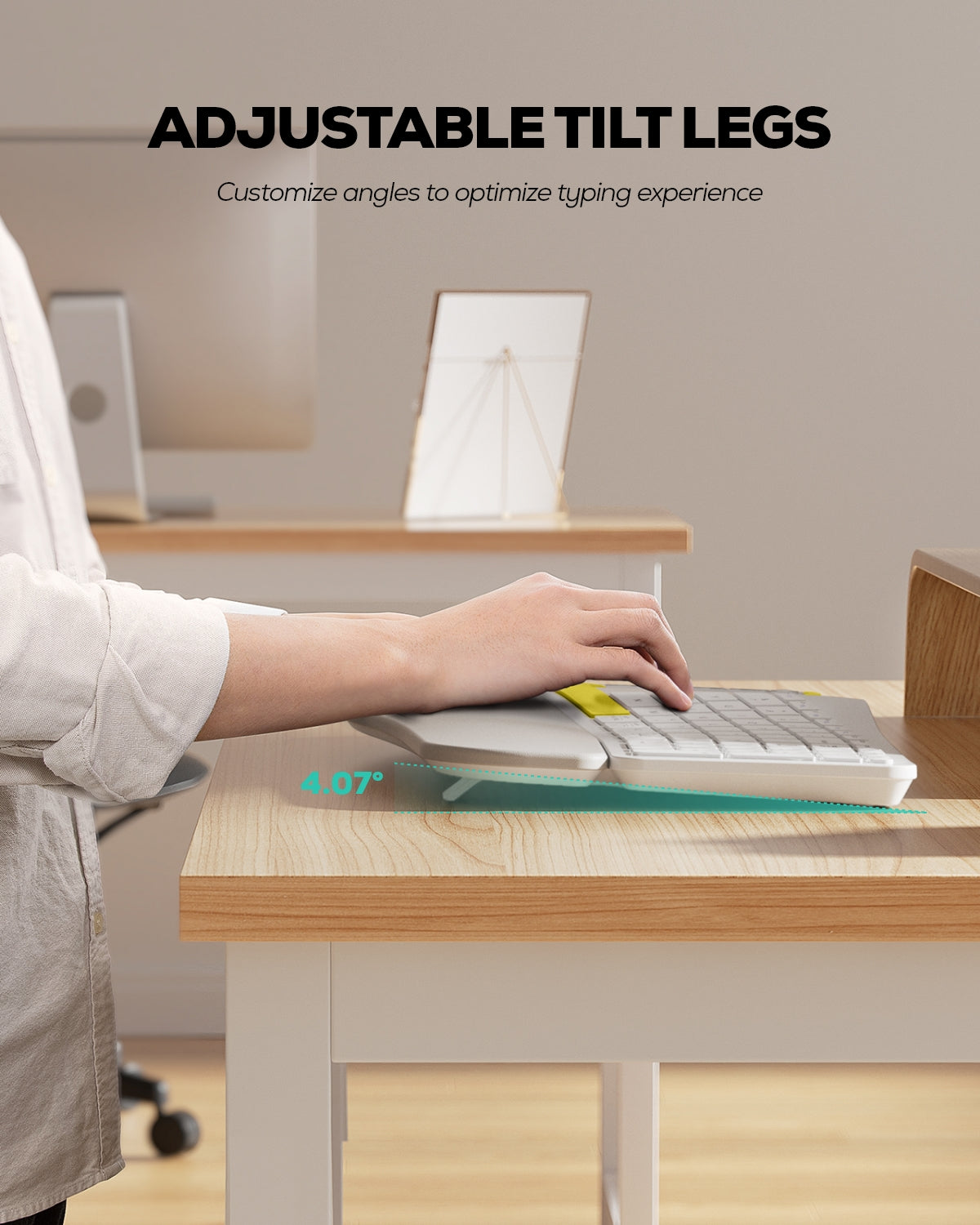 Collection of Nulea KM75 Advanced Wireless Ergonomic Keyboard and Mouse Combo in a gallery layout