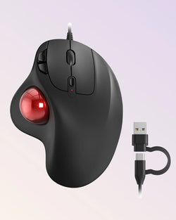 Collection of Nulea M509 Wired Trackball Mouse in a gallery layout