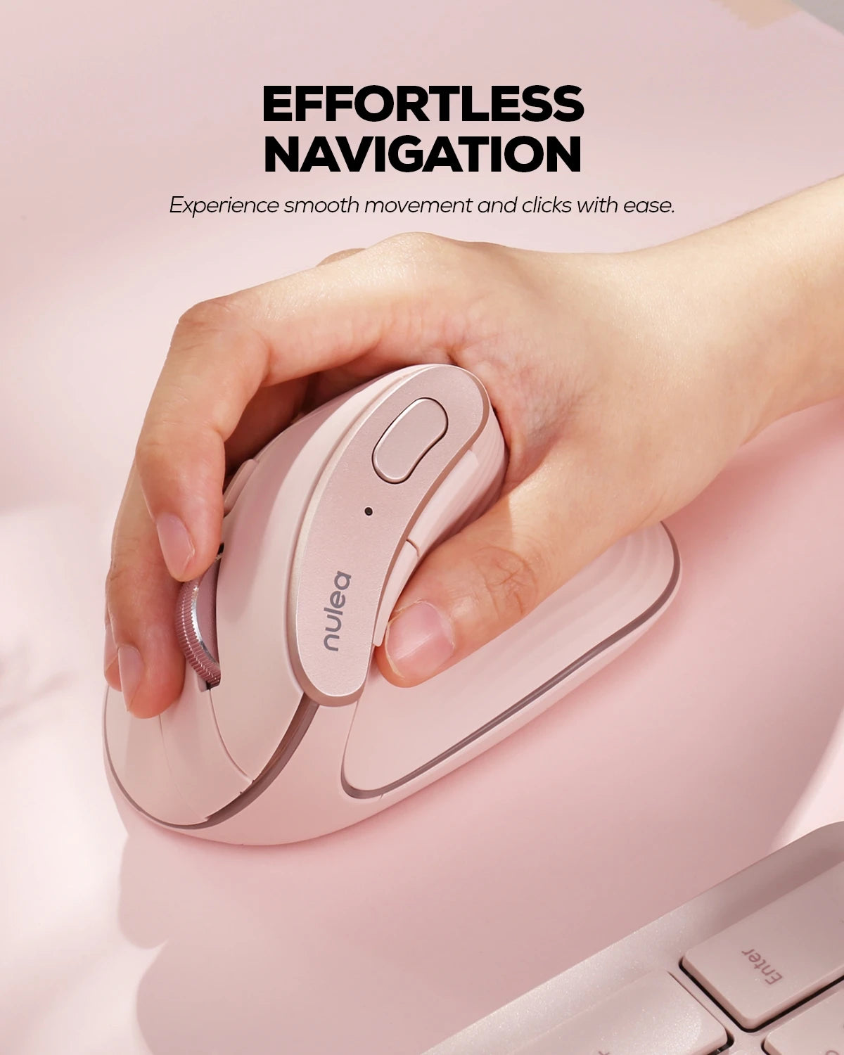 Collection of Nulea M510 Wireless Vertical Mouse in a gallery layout