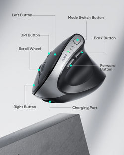 Collection of Nulea MD280 Wireless Vertical Mouse in a gallery layout