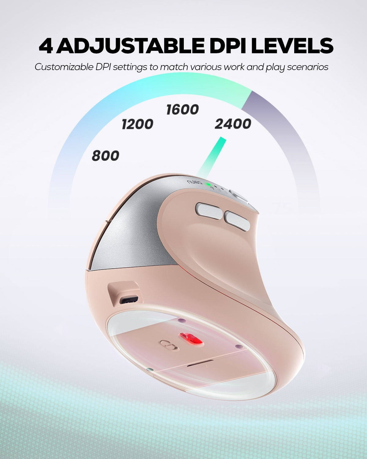 Collection of Nulea MD280 Wireless Vertical Mouse in a gallery layout