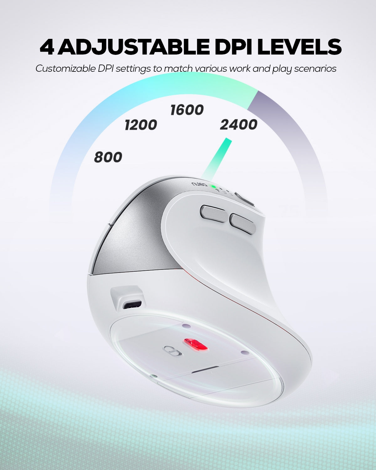 Collection of Nulea MD280 Wireless Vertical Mouse in a gallery layout