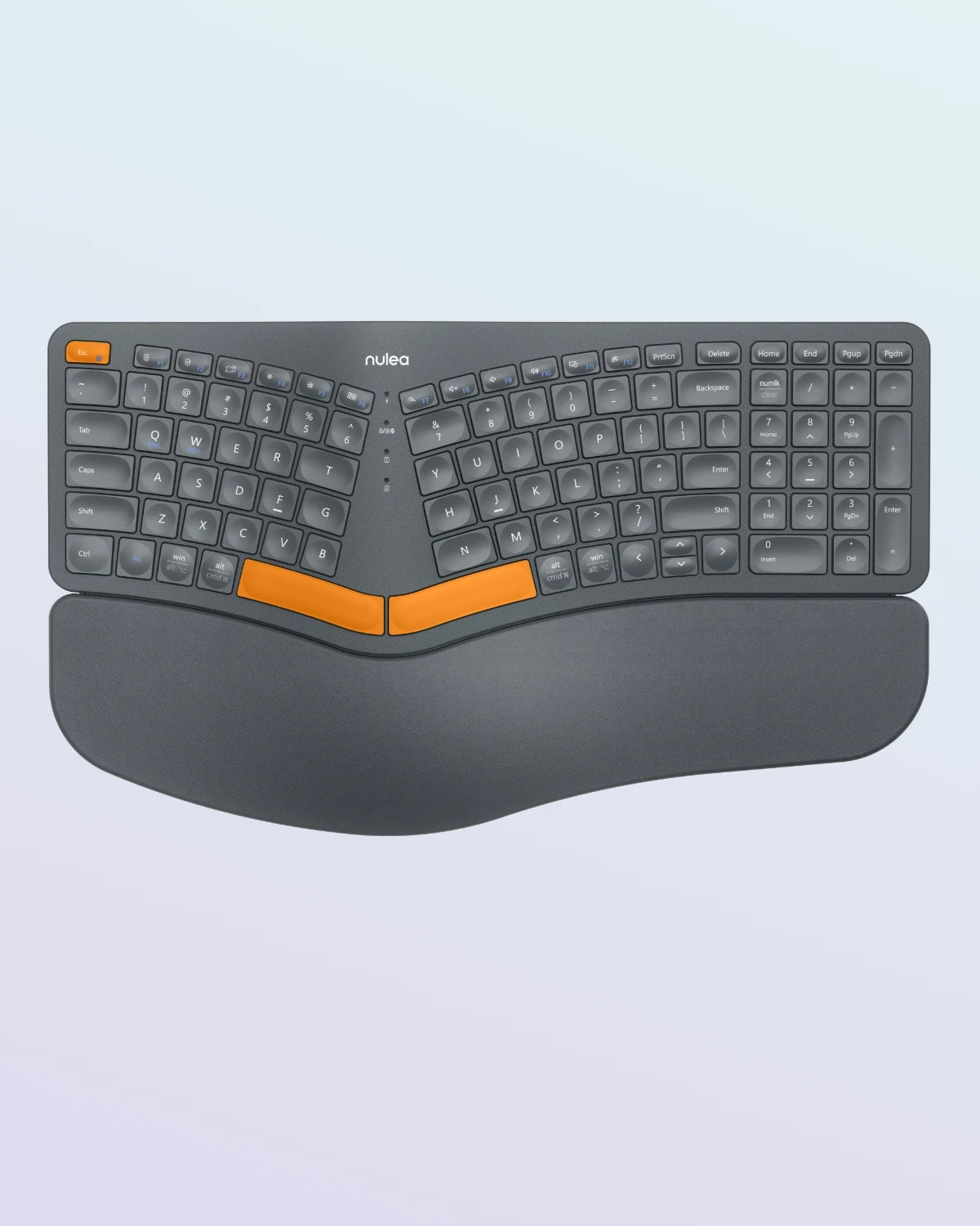Collection of Nulea RT05B Wireless Ergonomic Keyboard in a gallery layout