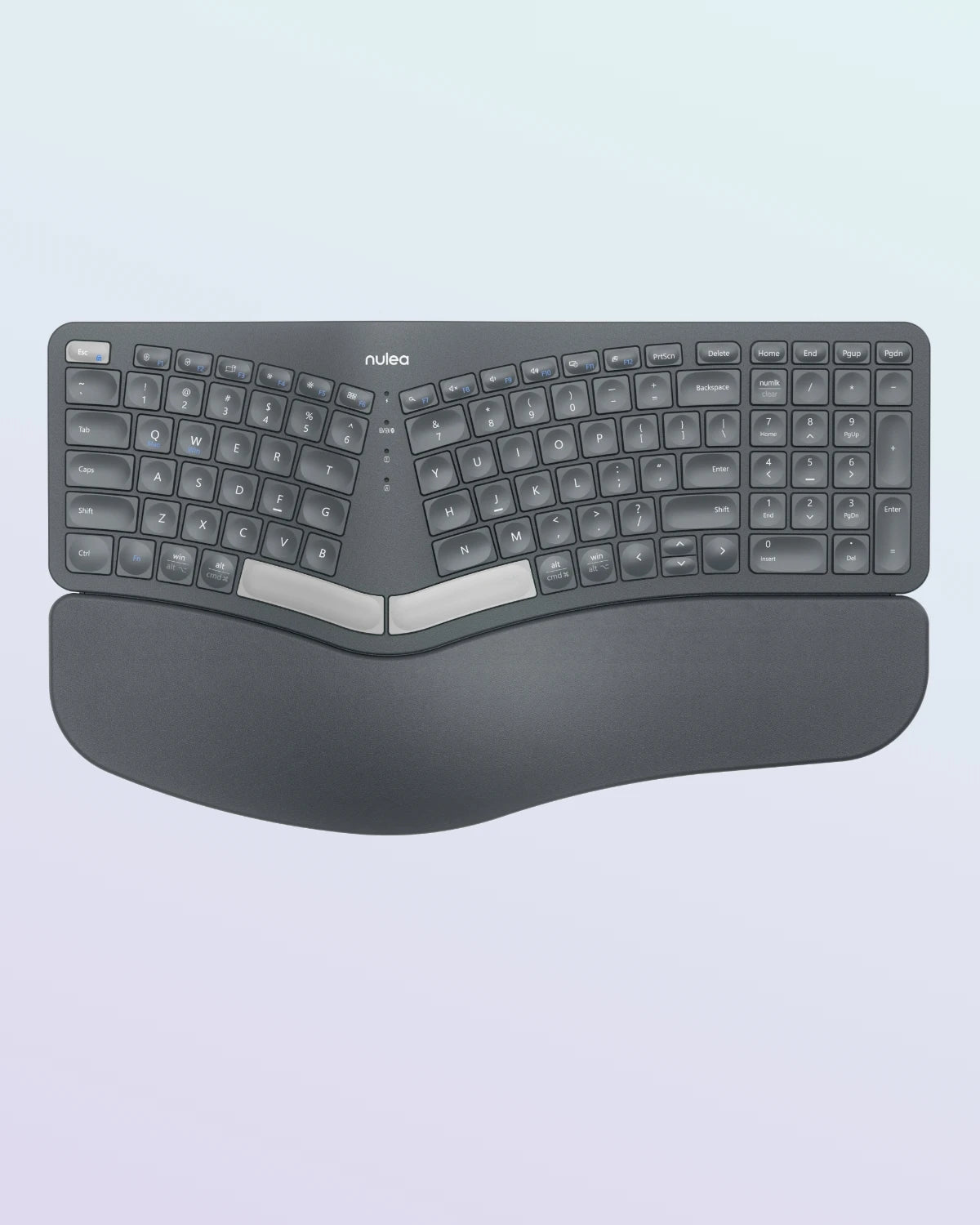 Collection of Nulea RT05B Wireless Ergonomic Keyboard in a gallery layout