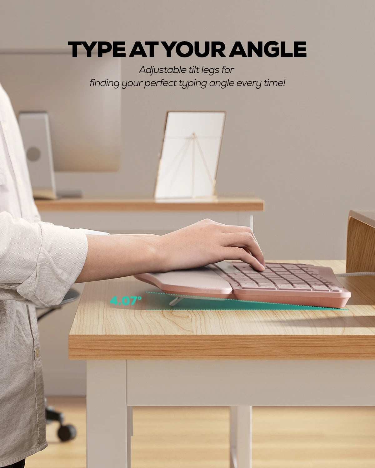 Collection of Nulea RT05C Wired Ergonomic Keyboard in a gallery layout