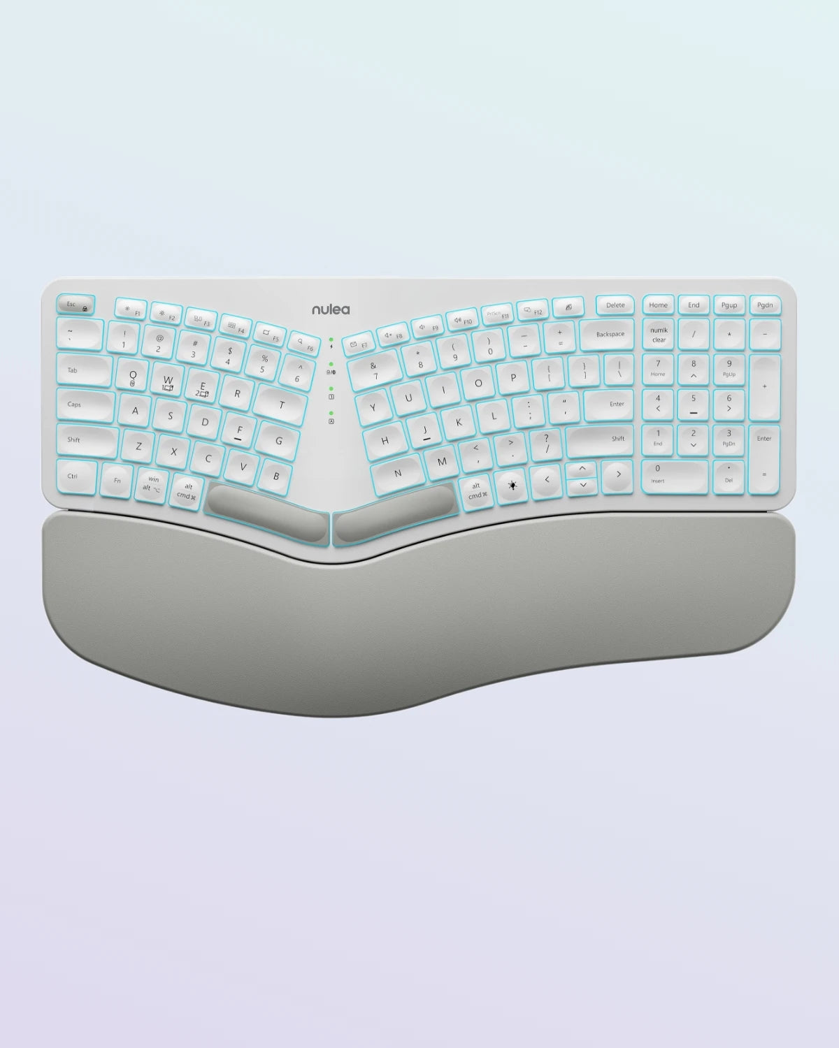 Collection of Nulea RT05 Wireless Ergonomic Keyboard in a gallery layout