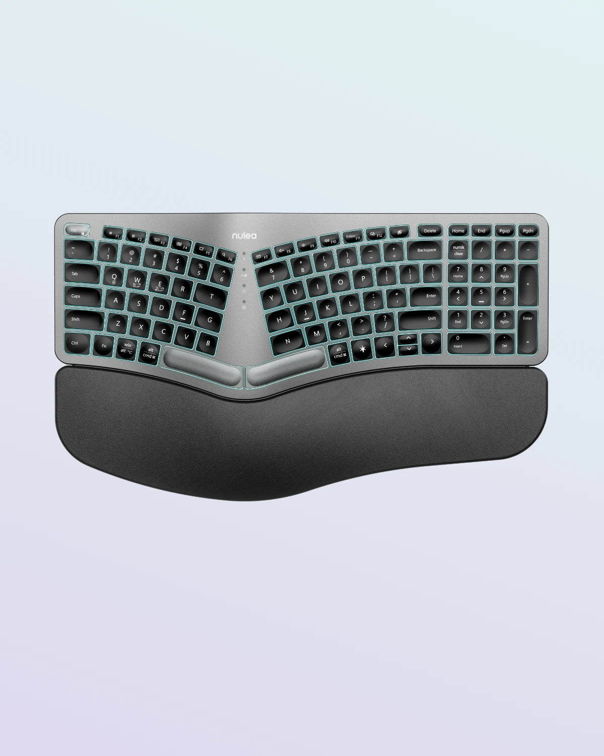 Collection of Nulea RT05 Wireless Ergonomic Keyboard in a gallery layout