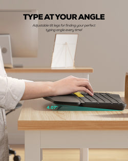 Collection of Nulea RT05 Wireless Ergonomic Keyboard in a gallery layout