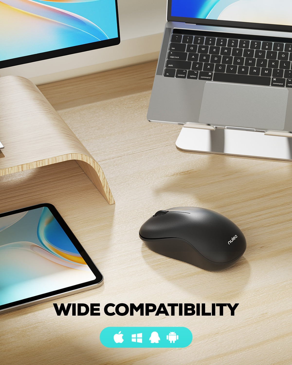 Neulea Mouse Nulea 2.4G Bluetooth Mouse Dual Mode-Matte Black – nulea offical