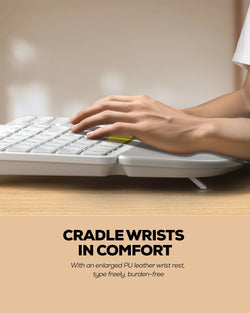 Collection of Nulea RT05B Wireless Ergonomic Keyboard in a gallery layout