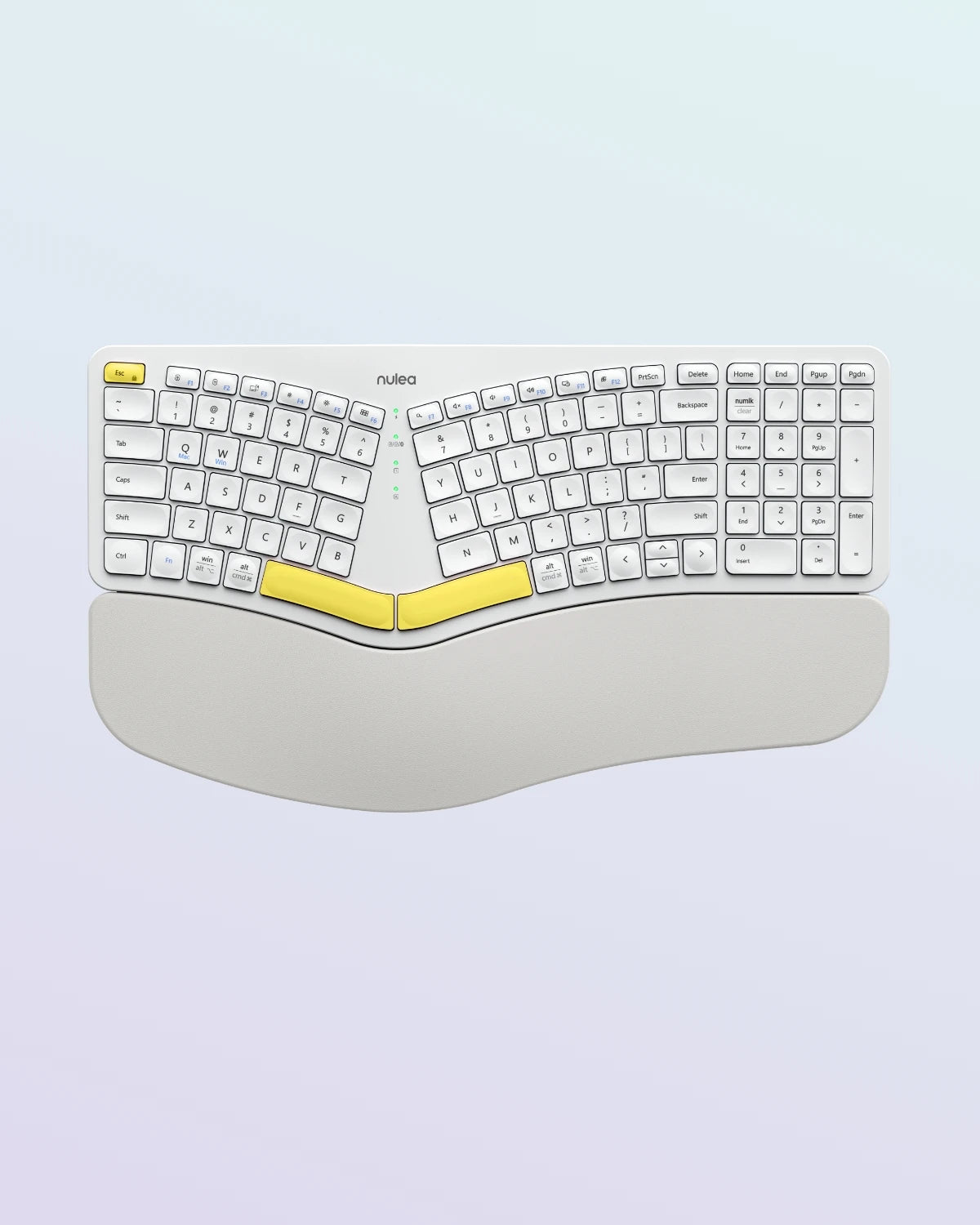 Collection of Nulea RT05B Wireless Ergonomic Keyboard in a gallery layout