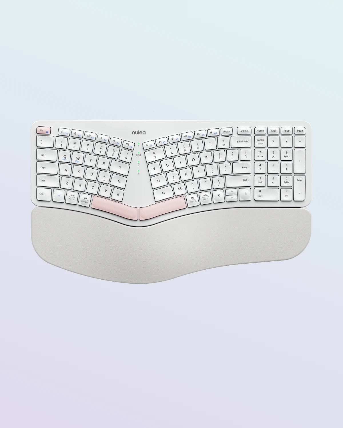 Collection of Nulea RT05B Wireless Ergonomic Keyboard in a gallery layout
