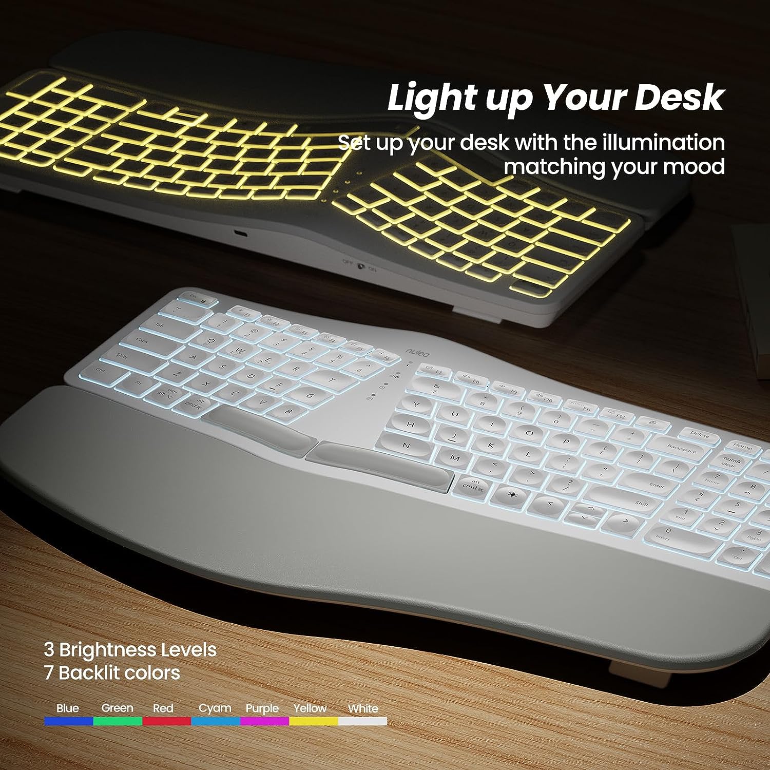 Nulea rt05 wireless ergonomic keyboard nulea offical